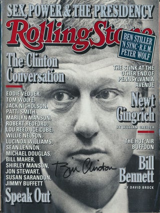 Item #52143 Signed Magazine. Bill CLINTON, born 1946