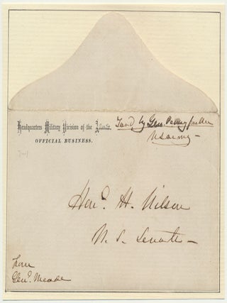 Item #52144 Signed and Addressed Envelope / Unsigned Portrait. George G. MEADE