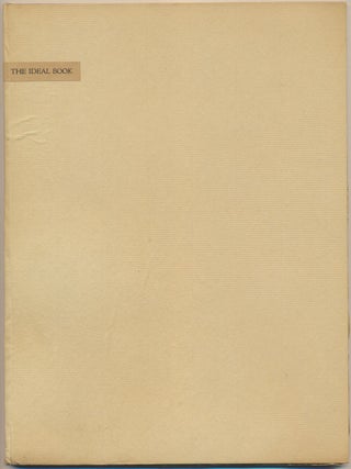 The Ideal Book or Book Beautiful: A Tract on Calligraphy & Printing & Illustration &. T. J COBDEN-SANDERSON.