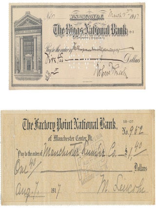 Item #52359 Partly-Printed Autograph Documents Signed. Robert Todd LINCOLN, Mary Eunice Harlan...