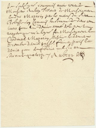Item #52511 Autograph Document Signed. Antoine AUBERY
