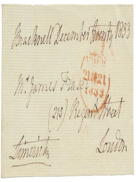 Item #52515 Signed and Addressed Envelope. Edmund PERY, 1st Earl of Limerick