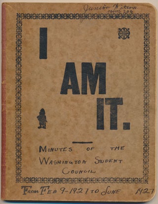 Item #52675 Minutes of the Washington Student Council from Feb 9 -- 1927 to June 1927. WASHINGTON...