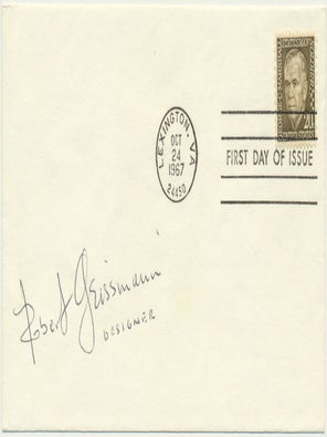 Item #52801 Signed First Day Cover. Robert GEISSMAN