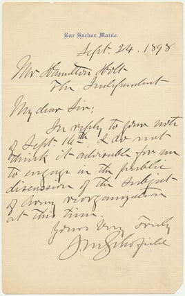 Item #52886 Autograph Letter Signed. John M. SCHOFIELD