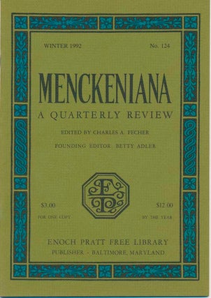 Menckeniana: A Quarterly Review.